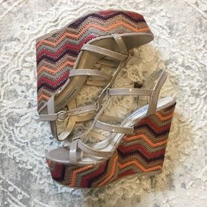 Steve Madden Colorful Patent Wedges